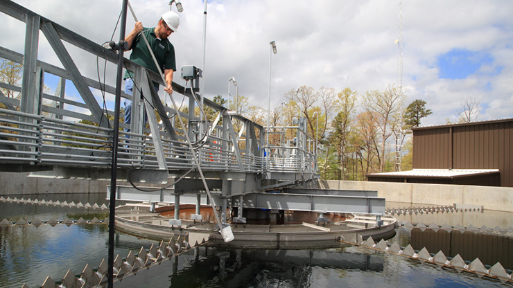 Water used in the milling process is treated at facilities like this before being released as directed by water permits.